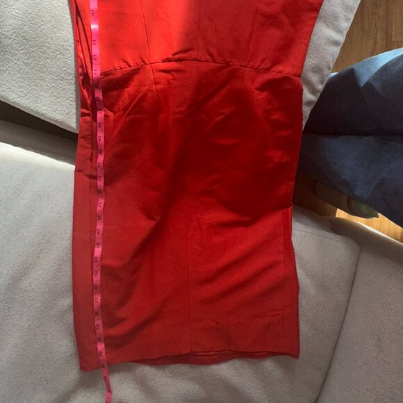 Vintage Valentino Red A-Line Shift Dress – Size 10 - Picture 8 of 13